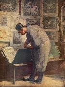 Der Kupferstich-Liebhaber Honore  Daumier